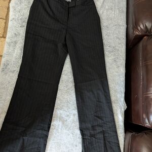 Ann Taylor Black Pinstripe Pantsuit